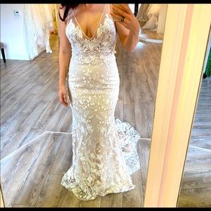 Designer Made with Love “Carla” Wedding Gown Unaltered and Unworn.